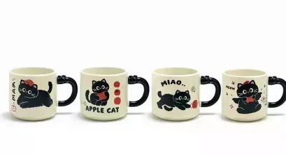 Özel Tasarım 3d Kedi Figürlü Kupa Bardak Alk5032