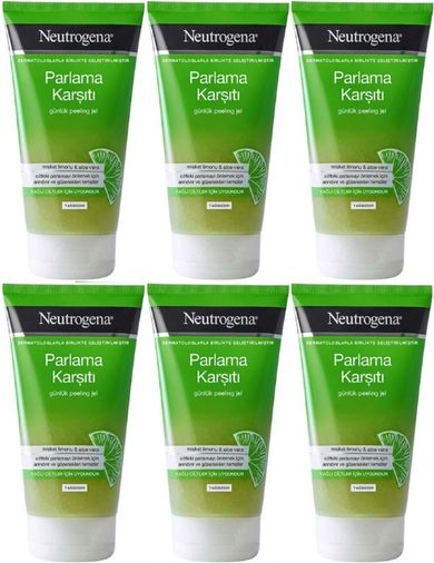 Parlama Karşıtı Yağsız Peeling Jel 150ML (6 Lı Set)