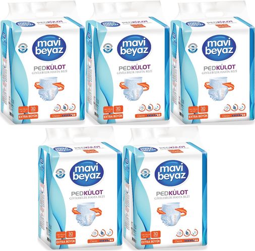 Ped Emici Külot Hasta Bezi XL Ekstra Büyük 150 Adet