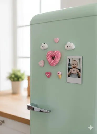 Pembe Kalpli Magnet