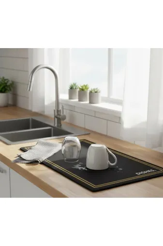 Perağ FH-78341 Kauçuk Tabanlı Süper Emici Bulaşık Kurulama Matı