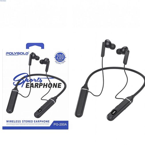 pg200a Polygold Pg-200A 200 Saate Boyun Bantlı Bluetooth Kulaklık