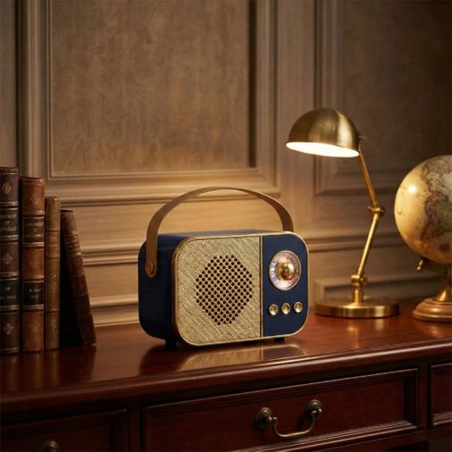 Portable m24 Nostaljik Bluetooth Hoparlör | Bluetooth 5.2 | Usb & Tf Kart Destekli | Led Taşınabilir Speaker