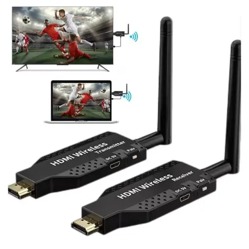Powermaster Pm-19864 5.8g Kablosuz Hdmı Görüntü Aktarıcı 50 Metre Wireless Uzatıcı