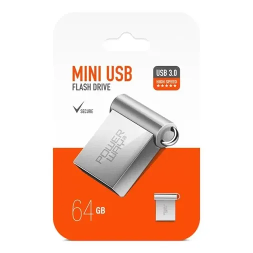 Powerway 64gb Usb 3.0 Metal Mini Flash Bellek