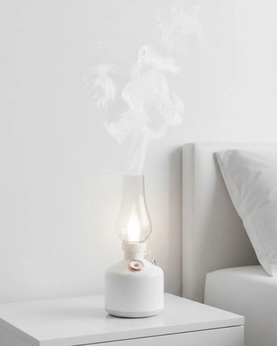 PRATİKOBA 120466871 Mey İthalat Retro Gaz Lambası Tasarımlı Usb Şarjlı Aroma Difüzörü 280 Ml Nano Mist Nemlendirici Çok Renkli