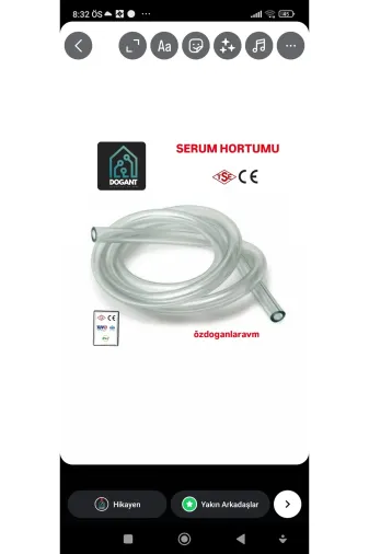 Premio SHD-0152 2 Metre Klima Drenaj Tahliye Serum Hortumu