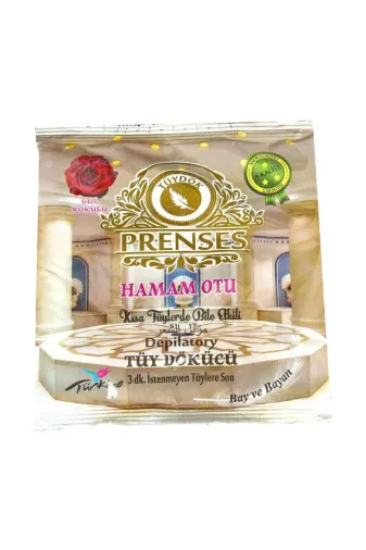 Prenses 8698373126216 Hamam Otu Gül Kokulu Tüy Dökücü Toz 1 Adet 200 Gr