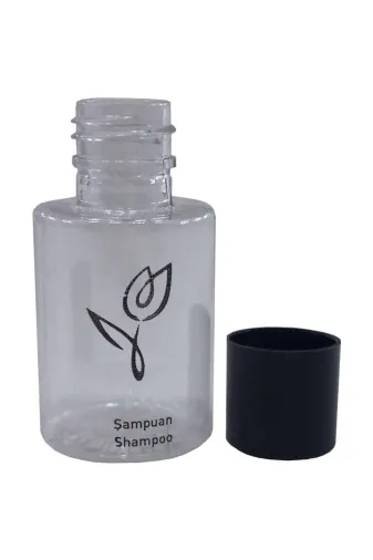 PRİVATE 86981738109250 250 Adet Boş Şişe Standart Otel Tipi Şampuan Yazılı 30 Ml Silindir Şişe Tek Kullanımlık Kullan At