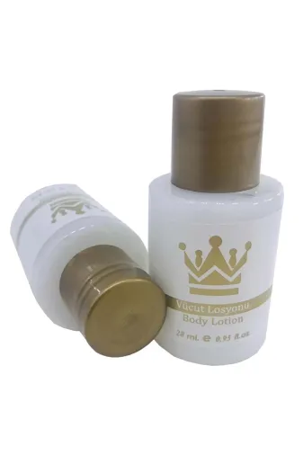 PrivateMade 86981738220101 100 Adet Vücut Losyonu Standart Otel Tipi Mini 30 Ml Silindir Şişe Tek Kullanımlık Kullan At