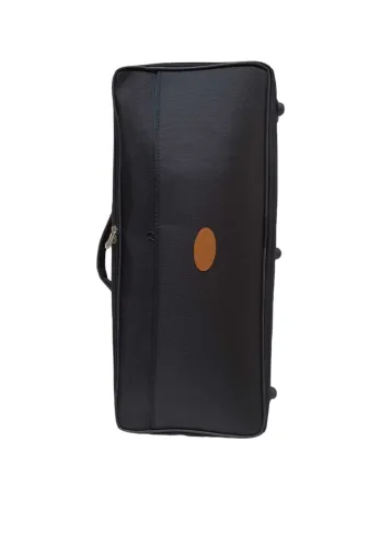 Profesyonel Evalı Kumaş Gigbag Çiftli Kemençe Kılıfı - Siyah Renk - Su Geçirmez