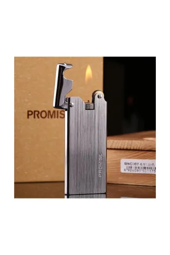 PROMISE PRMCKMK2022250 Çelik Depolu Slim Çakmak Gümüş Grisi