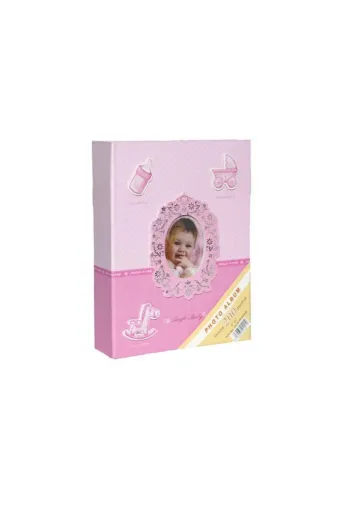 Rabsev RS-PP46100 10X15Cm 100 Fotoğraf Kapasiteli Lüks Bebek Fotoğraf Albümü Rspp46100-P