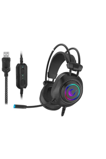 Rampage ST10964 Rm-K19 Ragıng Plus Siyah Usb 7,1 Rgb Ledli Oyuncu Kulaklı