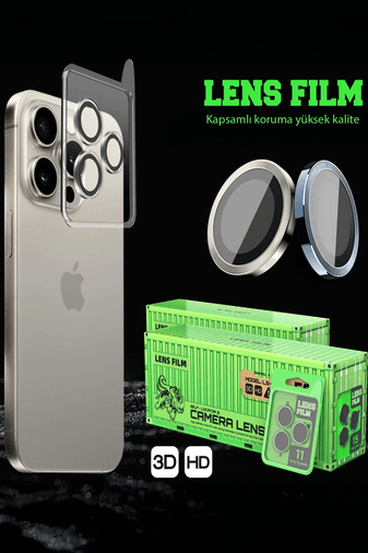 Redmi 15C 4G Raze Metal Kamera Lens - Siyah