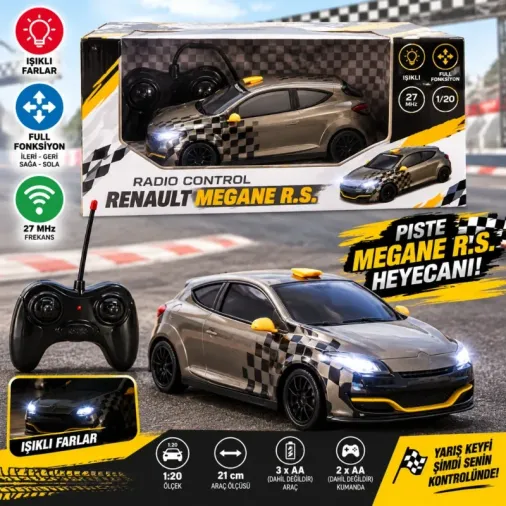 Renault Megane R.S. Işıklı Uzaktan Kumandalı Araba 1:20