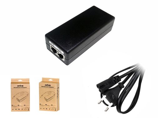 Retro 48V 1A 48W Gigabit PoE Adaptör + Injector
