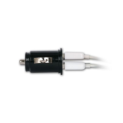 Retro 5V 2.1A Çift USB Araç Şarj Adaptör Siyah