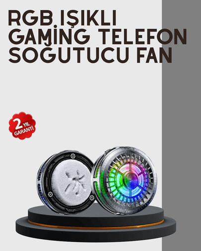 Rgb Telefon Fanı Sessiz Soğutucu Tüm Akıllı Telefonlara Uygun