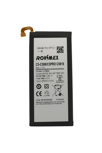 Rovimex tch-rvmx-bt-125 Samsung C5 - C500 Batarya Pil - 2600 Mah