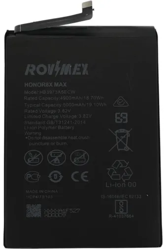 Rovimex tch-rvmx-bt-618 Huawei Honor 8X Uyumlu  (Jsn-L21) Batarya Pil