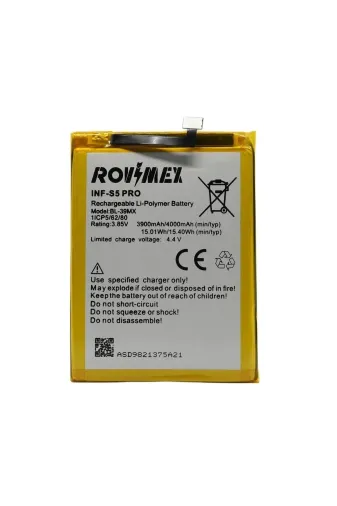 Rovimex TYC00563237512 Infinix S5 Pro Batarya Pil