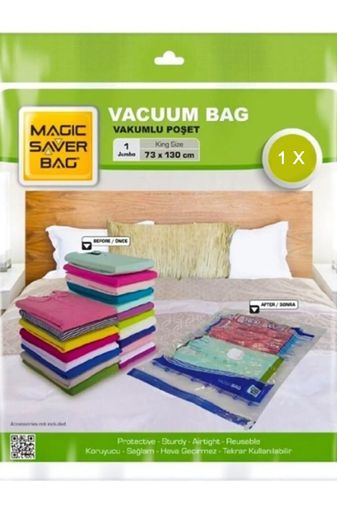 Royaleks RT-RYL-5HMH10268-1127 Jumbo Boy (73 Cm X 130 Cm) Vakumlu Poşet - Vakumlu Hurç - Vakumlu Torba