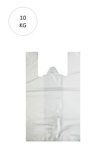 Royaleks RT-RYL-HMR11022 Beyaz Atlet Poşet Orta Boy 29X50 Cm Takriben 850 Adet 10 Kg