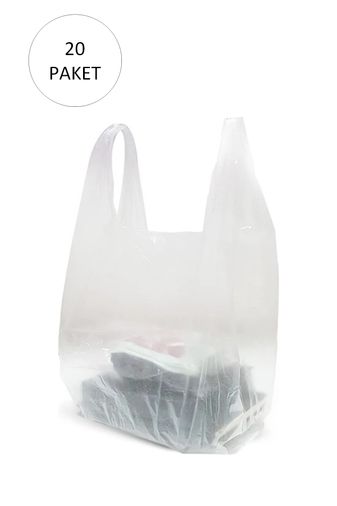 Royaleks RT-RYL-HMR11038 Şeffaf Atlet Poşet Orta Boy 28X50 Cm 20 Paket Takriben 4.000 Adet