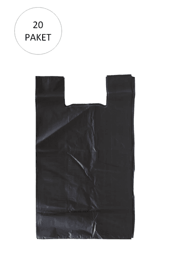 Royaleks RT-RYL-HMR11040-1125 Siyah Hışır Atlet Poşet Mini Boy 22X31 Cm 20 Paket Takriben 10.000 Adet