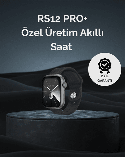 RS12 PRO+ 2025 Serisi Uzun Şarj Süreli Garantili Full Ekranlı Özel Üretim Akıllı Saat – 2GB Hafıza, AMOLED, GPS, Sesli Arama