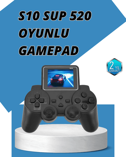 S10 Gamepad HDMI TV Bağlantılı 520 Klasik Retro Oyun 2025 Seri Orijinal