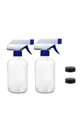 Sampex 8697431716883 Boş Fısfıs Sprey Plastik Şişe 500 Ml 2 Adet Şişe Ve 2 Adet Kapak [Kimyasala Dayanıklı]
