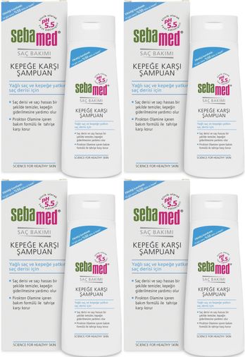 Şampuan 200ML Kepege Karşı Yaqli ve Kepege Yatkin Sac Derisi Uretim 4 Lu Set