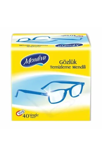 sanalmarketiniz TYBDC3KR6KQ7XAOC27 Mendiva Gözlük Temizleme Mendili 40Lı
