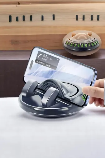 satior satior-360-arac-ici-telefon-tutucu Numaratörlü 360 Dönebilen Premium Araba Araç Içi Telefon Tutacağı Yapışkanlı Araba Telefon Tutucu Ak