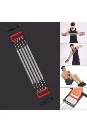 SBL G0ugy_AF91YT0091 Göğüs Genişletme Ve Kuvvet Egzersiz Aleti – 5 Yaylı 5 Kademeli Ayarlanabilir Fitness Ve Kuvvet Antre