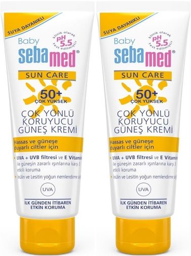 Sebamed Baby Sun Care Güneş Kremi 75ML 50+ Çok Yüksek Faktör Çoçuk (2 Li Set)