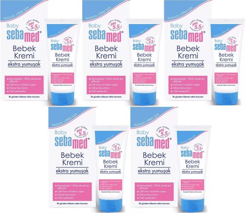 Sebamed Bebek Kremi 200ML (Ekstra Yumuşak) (5 Li Set)
