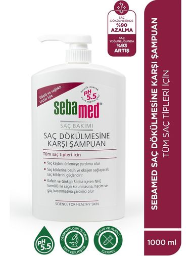 Sebamed Şampuan 1000ML Saç Dökülmesine Karşı (Tüm Saç Tipleri için) Avantaj Pk