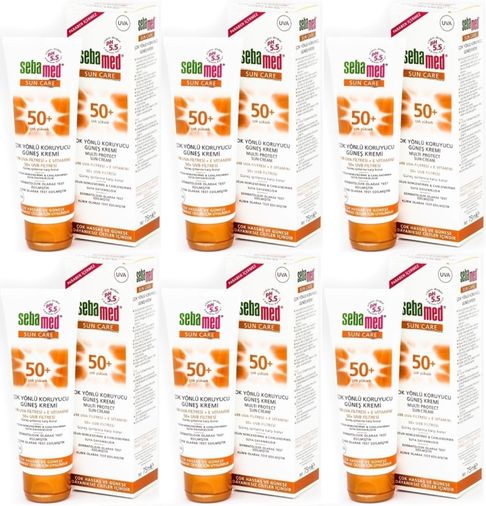 Sebamed Sun Care Çok Yönlü Koruyucu Güneş Kremi 75ML SPF 50+ Faktör (6 Lı Set)