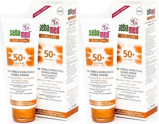 Sebamed Sun Care Çok Yönlü Koruyucu Güneş Kremi 75ML SPF 50+ Faktör (2 Li Set)