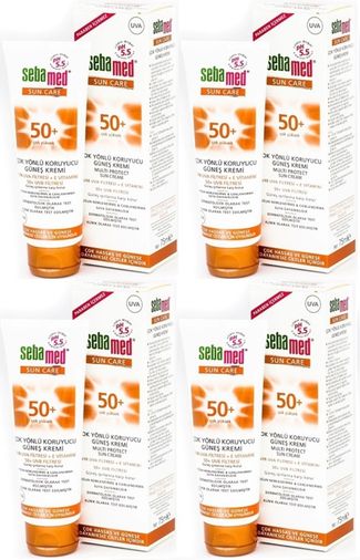 Sebamed Sun Care Çok Yönlü Koruyucu Güneş Kremi 75ML SPF 50+ Faktör (4 Lü Set)