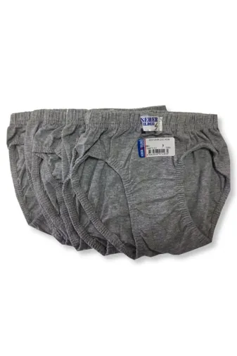 Seher BRWEZCKLTC9 12 Adet Gri Renk Çocuk Slip Külot