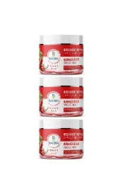 Selülit Jeli 500ml - Sıkılaştırıcı Acı Biber Özlü Masaj Jeli 3 Adet Selülit Fırça