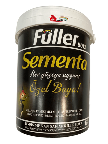 Sementa Özel Su Bazlı Saf Akrilik Boya 1 Litre Beyaz