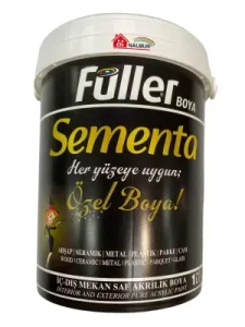 Sementa Özel Su Bazlı Saf Akrilik Boya 1 Litre Sis
