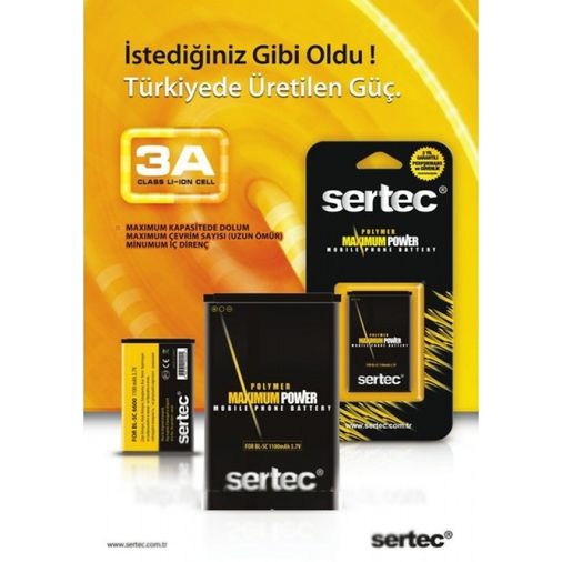 SERTEC - P970 / BL-44JN Uyumlu Batarya