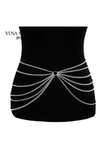 Shiklik MODA E0444SM100 Şık Zincirli Kemer: Tarzınızı Tamamlayacak Vücut Aksesuarı
