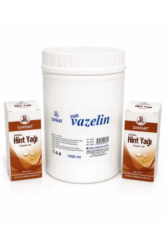Sıhhat Pharma TYC0442DED8A1ABB91C3AB200 Vazelin + Hint Yağı Set 3'lü Set